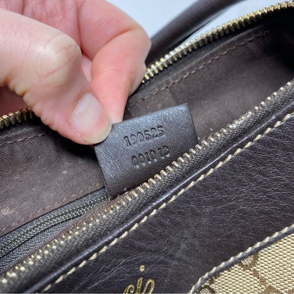 Gucci GG D Ring Canvas Hobo Shoulder Bag Small Vintage - Picture 4 of 7